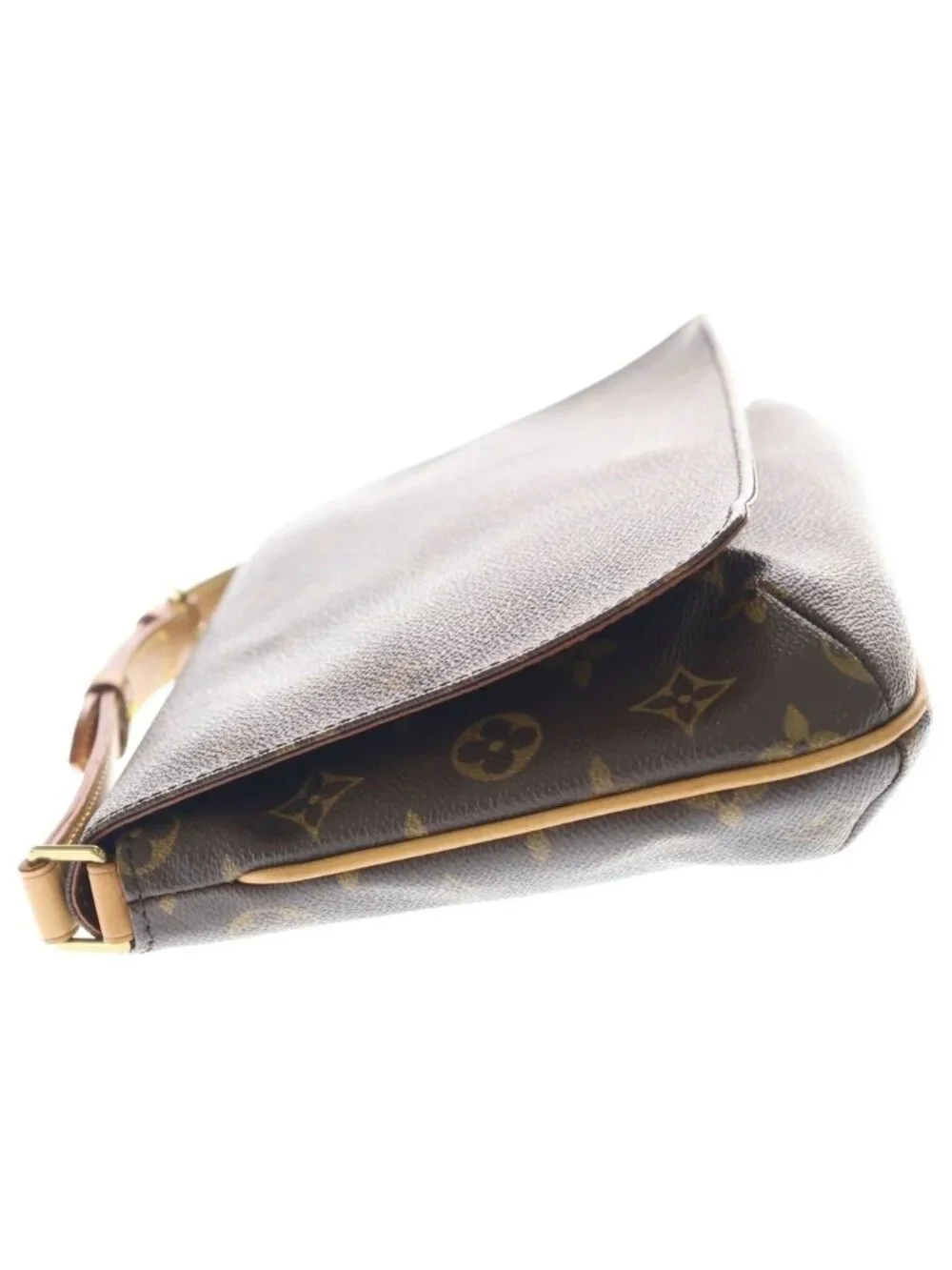 Louis Vuitton Monogram Musette Tango Leather Short Shoulder Bag Brown